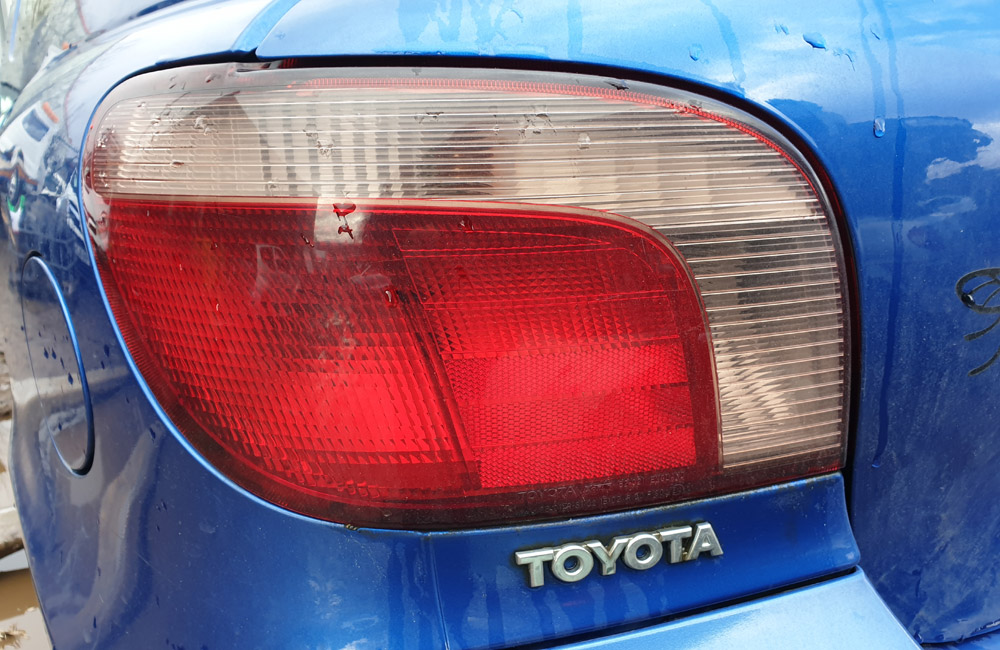 Toyota Yaris Colour Collection Rear Tail Light Passengers